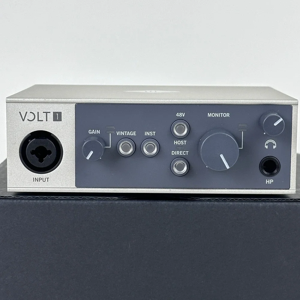 Universal Audio Volt 1 USB Audio Interface Vintage Preamp Mode MIDI XLR Cable